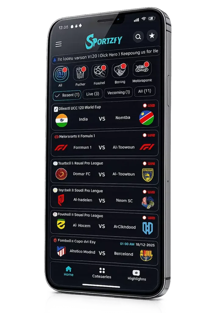 sportzfy tv new